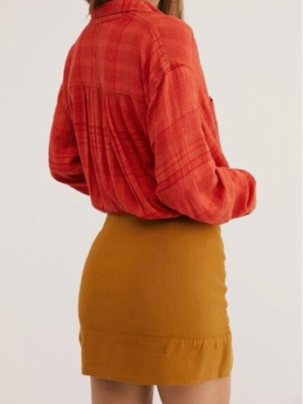 Free People That's A Wrap Mini Skirt - Picture 3 of 9